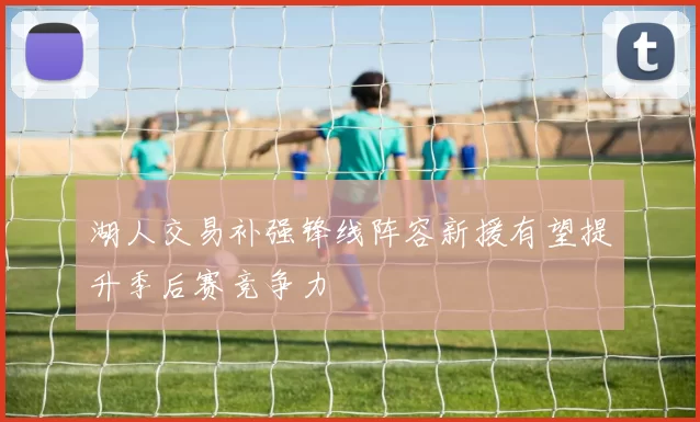 湖人交易补强锋线阵容新援有望提升季后赛竞争力